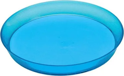 Productafbeelding van Kunststof serveerplatter – diameter 32 cm – onbreekbaar – geschikt voor buiten – Liniensamba