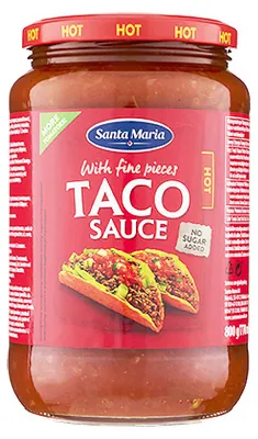 Produktbild von Santa Maria Taco Sauce hot Party wuerzig pikant perfekt zu Tacos 800g