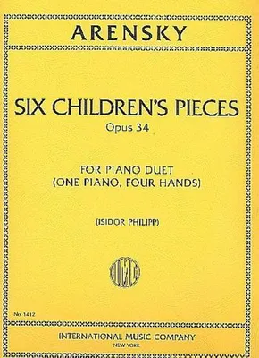 Produktbild von 6 Children's Pieces op.34for piano duet