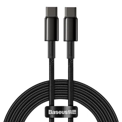 Zdjęcie produktu dla Kabel Baseus Tungsten USB-C - USB-C 2m PD 100W czarny