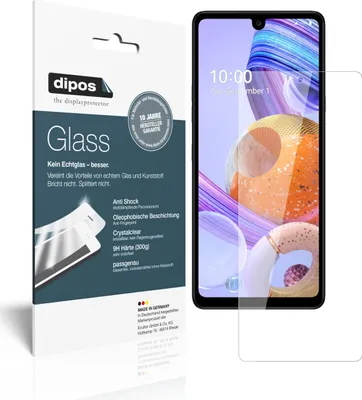 Produktbild von 2x Schutzfolie für LG K71 - Anti-Shock 9H Folie dipos Glass Kunststoffglas