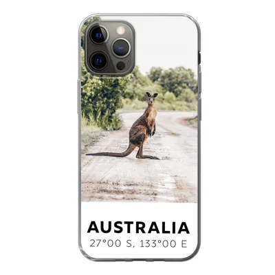 Produktbild von MuchoWow® Handyhülle Schutzhülle Hülle für iPhone 12 Pro Känguru - Australien - Tiere Silikon Softcase Handy Hülle - Abdeckung