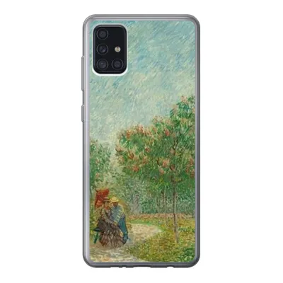 Produktbild von MuchoWow® Handyhülle Schutzhülle Hülle für Samsung Galaxy A52 5G Garten mit Liebenden - Vincent van Gogh Silikon Softcase Handy Hülle - Umschlag