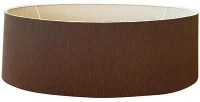Produktbild von Sompex XXL Lampenschirm oval Plissee braun 90 cm für Hängelampe