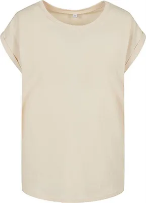 Immagine prodotto di Build Your Brand BY021 | Maglietta donna a spalla estesa - Colore: White Sand - Taglia: 5XL