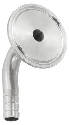 90° Edelstahl Tri-Clamp Winkelstück 1/2" Schlauchanschluss
