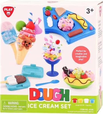 Obrázok produktu pre Súprava na výrobu zmrzliny Playgo - 4 hlinené nádoby
