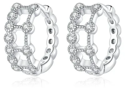 Produktbild von Silber-Ohrringe mit Gliederketten-Design