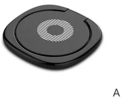 Image de Support universel à 360 degrés pour téléphone portable, en plastique noir