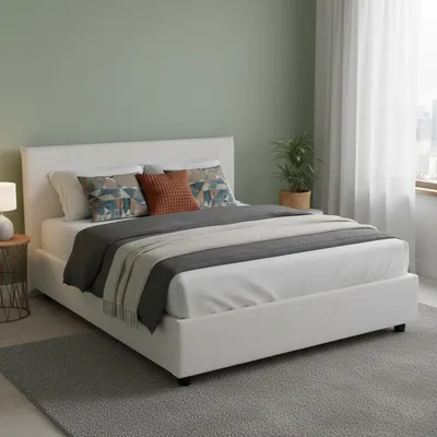 Image de Scolecite : Lit Double, Blanc, Coffre  Italy
