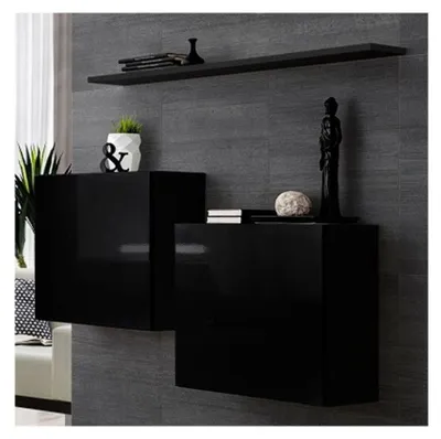 Image de Commode murale avec étagère - Switch SB I - Noir