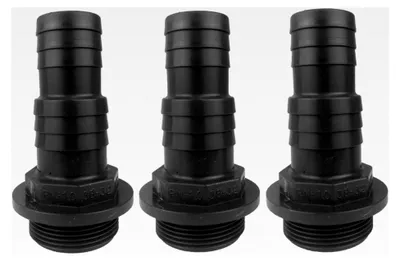 Produktbild von PVC Druckschlauchtülle mit Gewinde 1 1/2" x 32-38 mm - 3 Stück