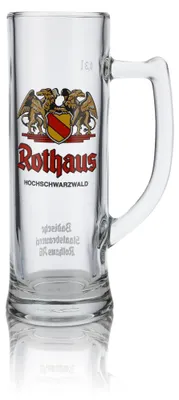 Produktbild von Rothaus Bierkrug Glas 0,3l Seidel Humpen Tannenzäpfle Badische Brauerei