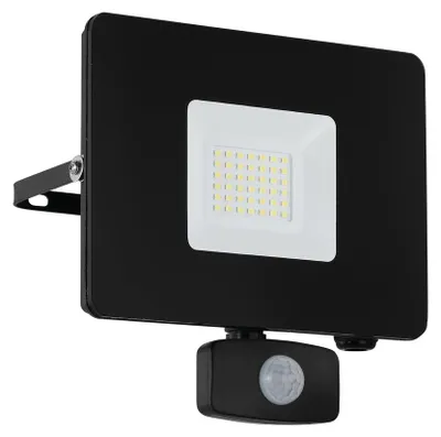 Produktbild von EGLO FAEDO 3, Wandbeleuchtung für den Außenbereich, Schwarz, Aluminium, Glas, IP44, I, Transparent