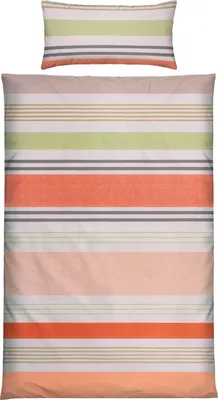 Produktbild von REDBEST Bettwäsche terra-grün-beige 1x 135x200 cm + 1x 40x80 cm