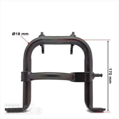 Obrázok produktu pre IGM stredový stojan N 170mm čierny pre Puch Maxi