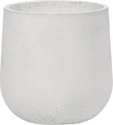 Zdjęcie produktu dla Donica Betonowa Zewnętrzna Na Dwór Z Otworami Zadora BOWL S 45x45 cm biały