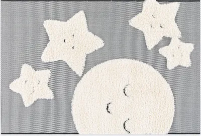 Produktbild von Kinderteppich KNUT Creme-Schwarz, 120 x 170 cm