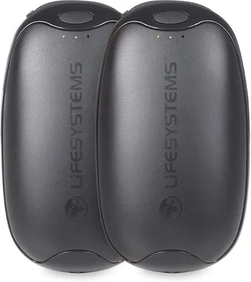 Immagine prodotto di Riscaldatori per mani ricaricabili - Set da 2 - Funzione di power bank - Connessioni USB e USB-C - 2 x 5000 mAh