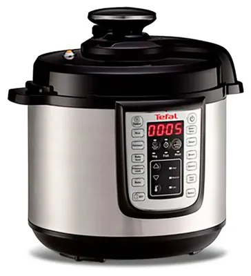 Produktbild von Tefal CY505EE0, 3,8 l, Schwarz, Silber, 24 h, Tasten, 60 kPa, Schwarz, Silber