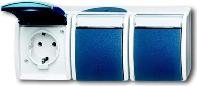 Produktbild von BUSCH JAEGER 2084-0-0704 - CEE 7/3 - 2P+E - Blau - Weiß - IP44 - 250 V - 16 A
