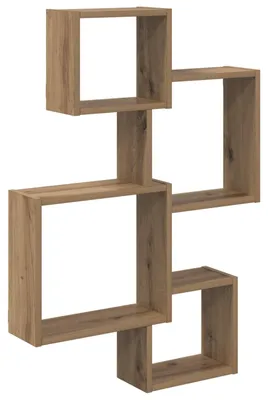 Produktbild von vidaXL Wandwürfelregale Wandhalterung Artisan-Eiche Holzwerkstoff