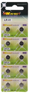 Obrázok produktu pre Camelion 120 51003, Batéria na jedno použitie, SR41, Alkalický, 1,5 V, 10 kusov, 28 mAh