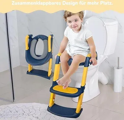 Zdjęcie produktu dla Siedzisko toaletowe dla dzieci ze schodkami, białe, małe