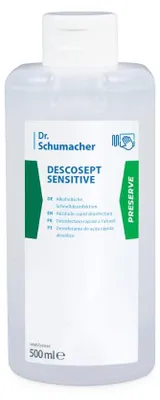 Produktbild von Dr. Schumacher Descosept Sensitive Schnelldesinfektion - 500 ml | Flasche (500 ml)