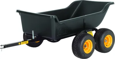 Produktbild von Polar Kunststoff Schubkarre Anhänger 623 Liter Schwarz 249x137x79 cm