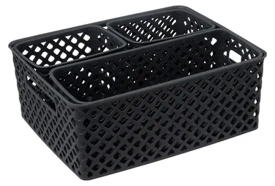 Obrázok produktu pre Sada plastových úložných košíkov FOLK, 4 ks.