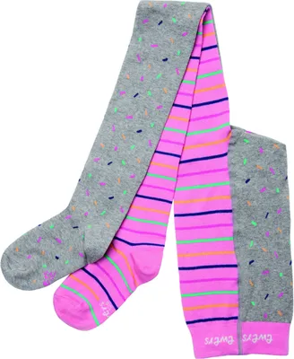 Produktbild von Ewers Mädchen-Strumpfhose Gr. 80-86 mit 2 verschiedenen Beinmustern