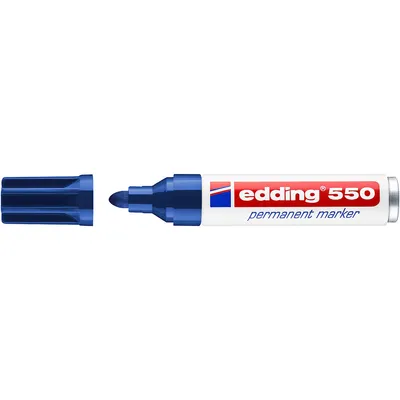Produktbild von Edding 550 blau 3-4mm Rundspitze permanent