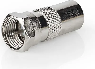 Produktbild von Nedis Antenna Adapter, F/IEC, F-Typ, IEC, Männlich, Männlich, Nickel