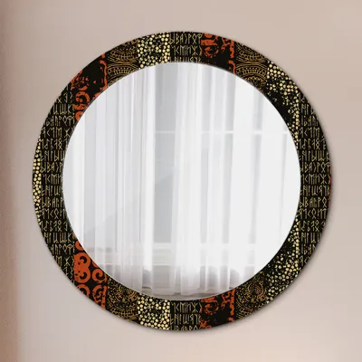 Produktbild von Ø70cm Modern Spiegel - Wandspiegel Wandmontage- Schlafzimmer - grunge abstrakt muster