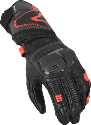Produktbild von Macna Thandor Motorrad Handschuhe, schwarz/rot, 2XL