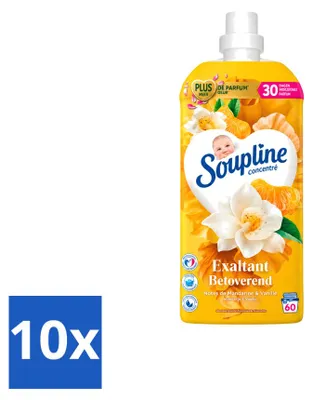 Produktbild von 10 x Soupline Wasweichspüler Betörende Mandarine & Vanille 1,28 L - Vorteilspackung - 10 Stücke