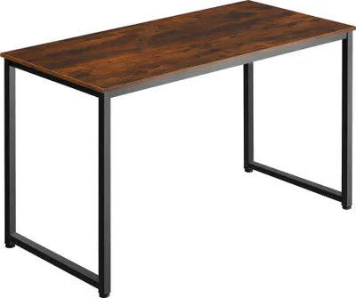 A product shot of a desk on a white background.