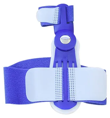 Produktbild von Bunion Valgus Corrector Zehenglätter Hallux Separator Schutzhülle für Männer Frauen 34-45 Größe Blau