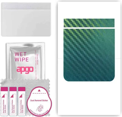Produktbild von apgo Rückseite Schutzfolie, Skin, kompatibel mit Motorola Razr 50, Hinten Displayschutzfolie aus Vinylfolie, kratzfest, einfache Montage - Kohlenstoff-Chamäleon CAKA1