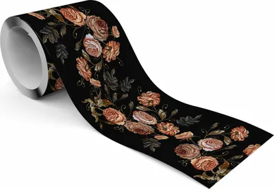 Produktbild von Muralo Selbstklebende Bordüre Tapetenbordüre Blumen Blätter Wandtattoo für Wohnzimmer
