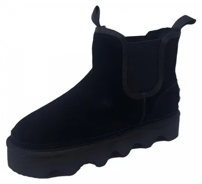 Produktbild von OOG  Damenschuhe Stiefel Gefüttert Schwarz Freizeit, Schuhgröße:37 EU