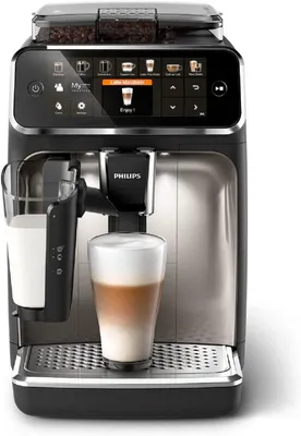 Produktbild von Philips Kaffeevollautomat Series 5400 Kaffeevollautomat LatteGo Milchaufschäumer Display, Kaffeeautomat Cafemaschine Kaffeemaschine mi Mahlwerk