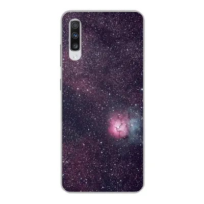 Produktbild von MuchoWow® Handyhülle Schutzhülle Hülle für Samsung Galaxy A70 Universum - Sterne - Rosa - Jungen - Mädchen - Kinder Silikon Softcase Handy Hülle - Schutzhaube