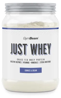 Produktbild von GymBeam - Just Whey Protein aus Weidehaltung, 500 g, Cookies & Creme