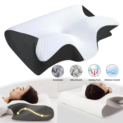 Produktbild von Ergonomisches Kissen Nackenkissen Geformtes Kissen für Seiten und Bauchschläfer