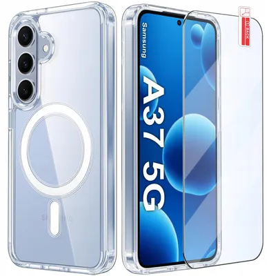 Produktbild von Transparente Magnethülle für das Samsung A37 5G (kompatibel mit MagSafe) + Displayschutzglas