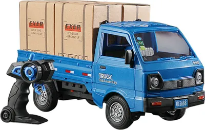 Produktbild von 1/16 Ferngesteuertes Transportauto, 2,4 GHz Ferngesteuertes Spruehfahrzeug, Ferngesteuerter LKW fuer Kinder und Erwachsene, Heckabteil, Transport von Guetern