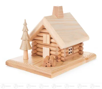 Obrázek produktu pro Kuřácký srub, přírodní šířka x výška x hloubka 15 cm x 14 cm x 19 cm NOVINKA