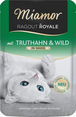 Produktbild von Miamor Ragout Royale in Sauce Truthahn & Wild